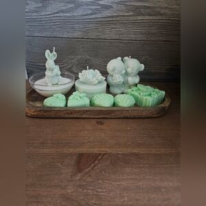 Mint Green Decorative Candle And Soap Set